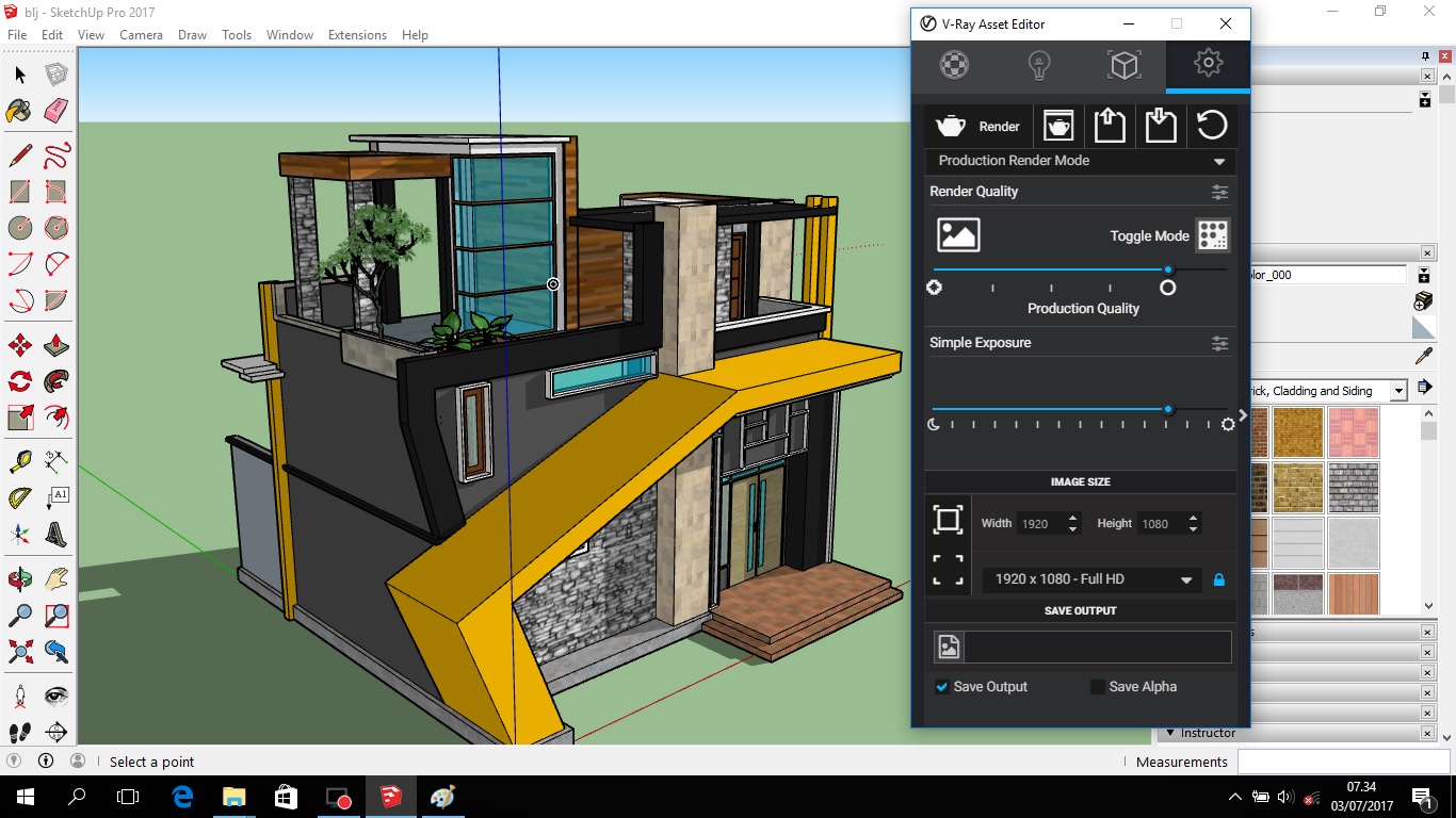 Фото в sketchup