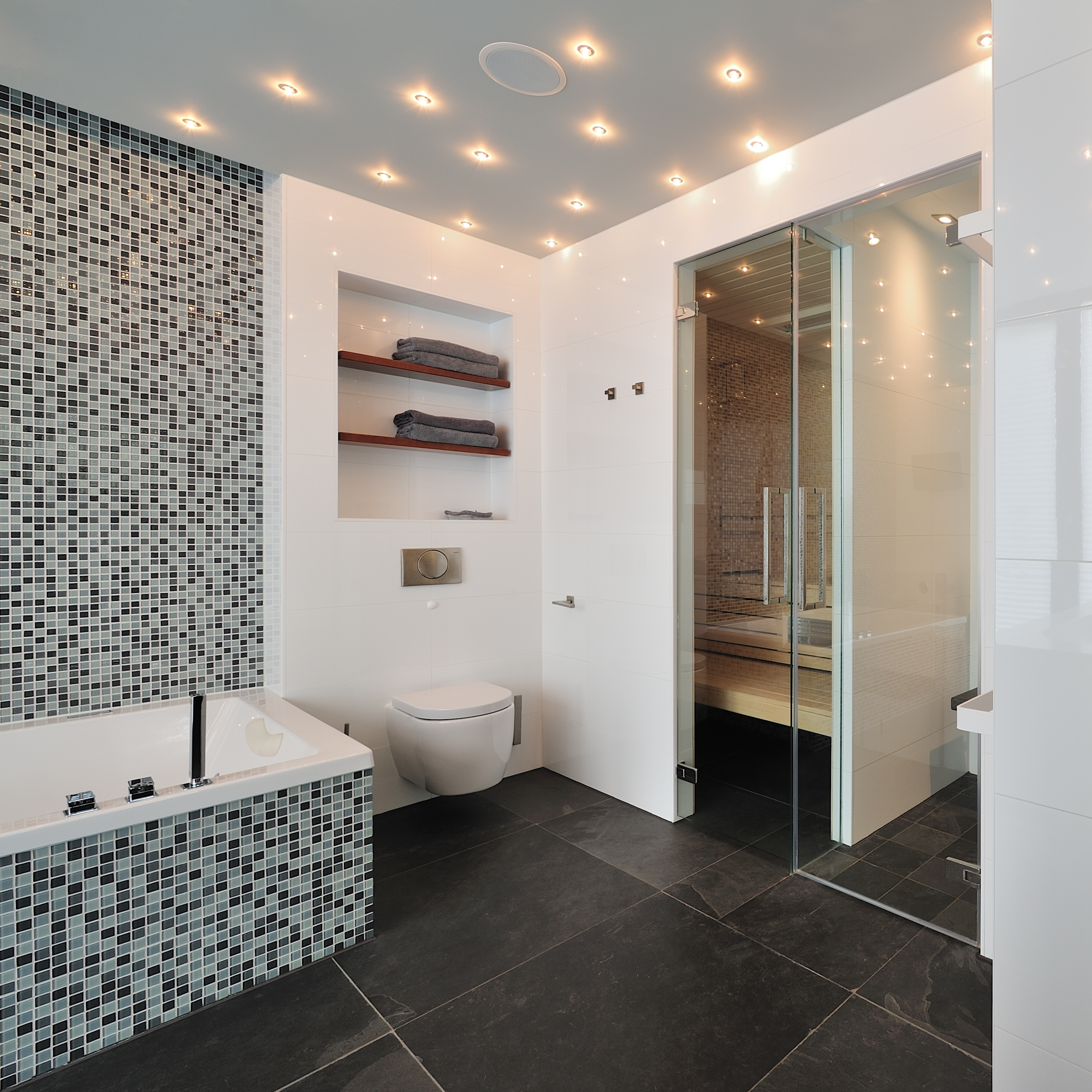 Дизайн ванной комнаты мозаикой фото дизайн