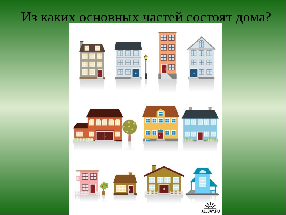 Дом конспект урока. Строение дома для дошкольников. Постройки в нашей жизни изо. Домик для урока. Здания второго класса.