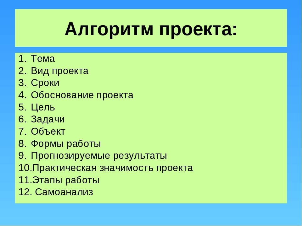 Шаблон написания проекта