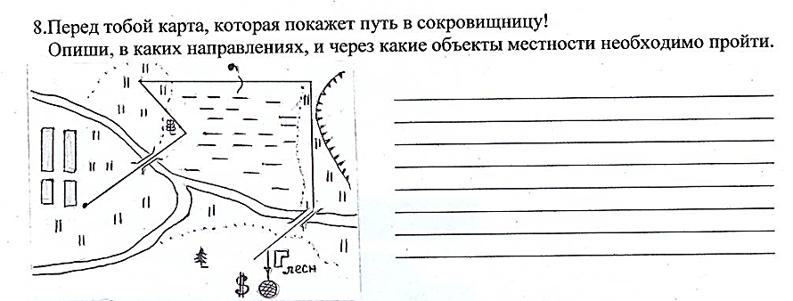 Задание по теме план местности 5 класс