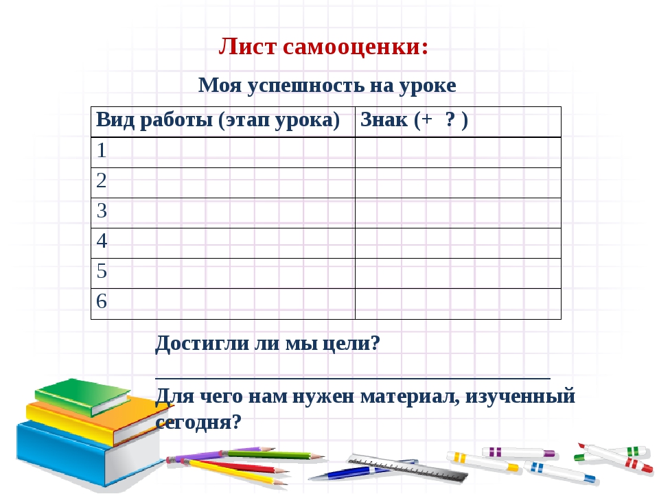 Лист самооценки 3 класс. Листы для самооценки в начальной школе. Самооценка урока учеником. Оценочный лист урока.